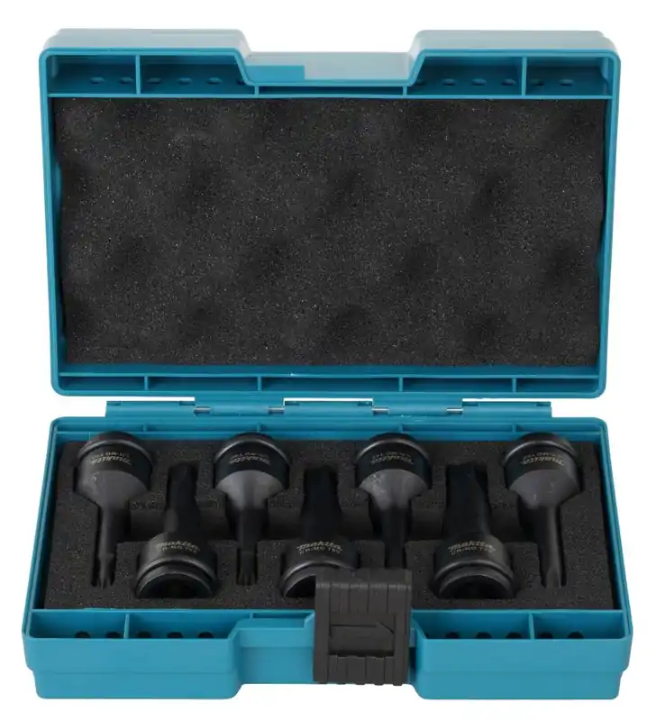 Makita Accessoires E-23628 Jeu d‘embouts Torx pour vis à chocs 7 pièces
