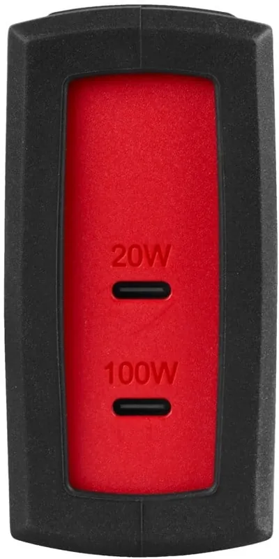 Milwaukee Accessoires 4932500226 Double adaptateur USB-C 100W + 20W