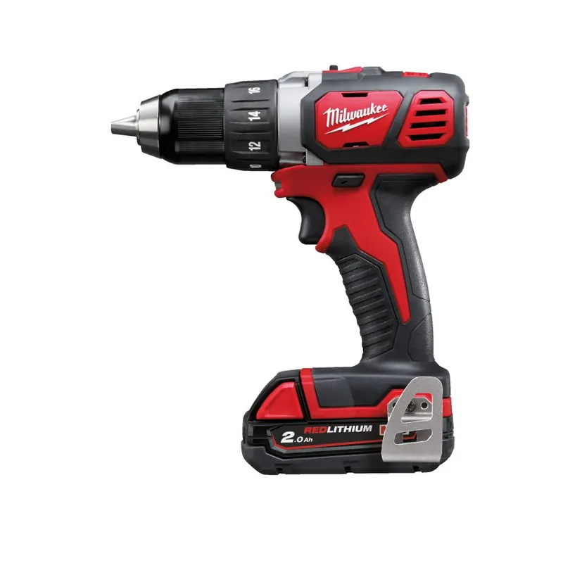 Milwaukee 4933446195 Visseuse compacte M18 2x 18V 2.0 Ah batterie et chargeur en HD Box