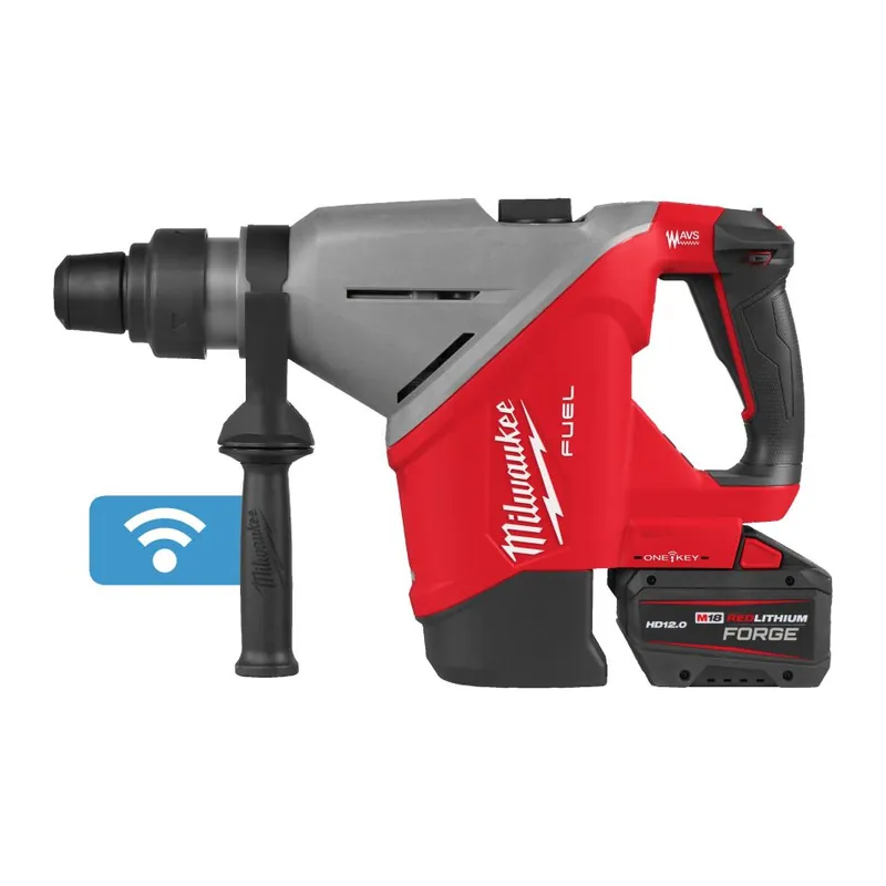 Milwaukee 4933493446 Marteau combiné M18 FUEL SDS-max avec ONE-KEY 7kg 45mm 2x 18V 12.0Ah batterie et chargeur en mallette