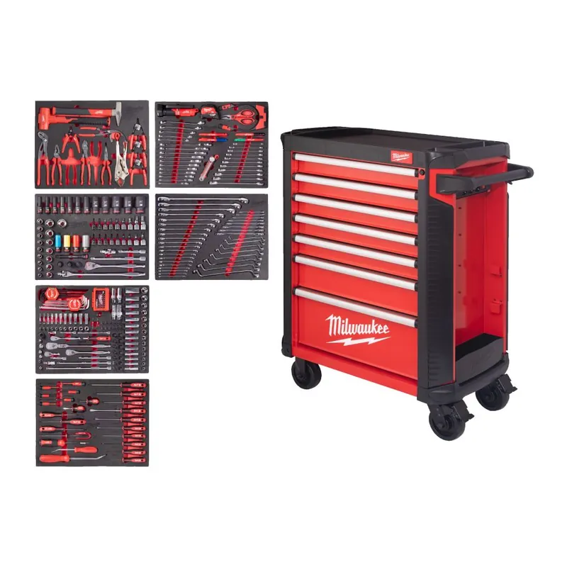 Milwaukee Accessoires 4932500753 TOOLGUARD Chariot à outils rempli (337 pièces)