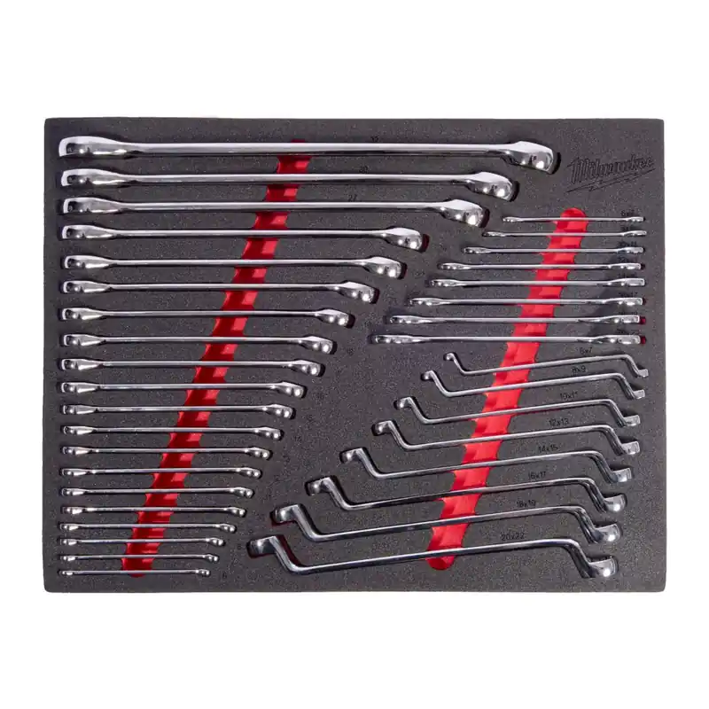 Milwaukee Accessoires 4932500758 Jeu de clés mixtes en mousse 36 pièces