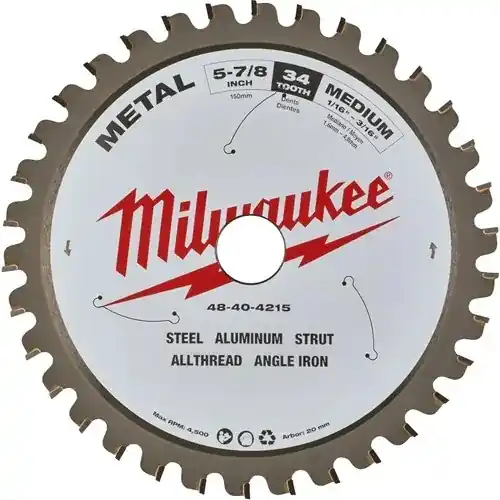 Milwaukee Accessoires 4932501141 Lame de scie circulaire métal 203 x 5/8" x 1.8 42T