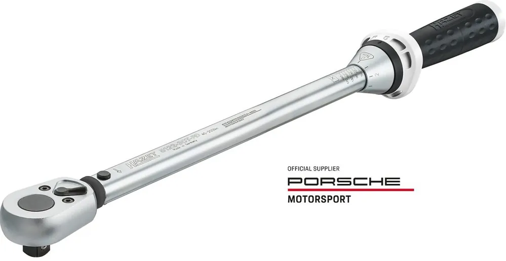 Hazet 5122-3CT-PD Porsche Motorsport - Racing Tool Line 1⁄2″ Clé dynamométrique ∙ 40 - 200 Nm ∙ ±3%