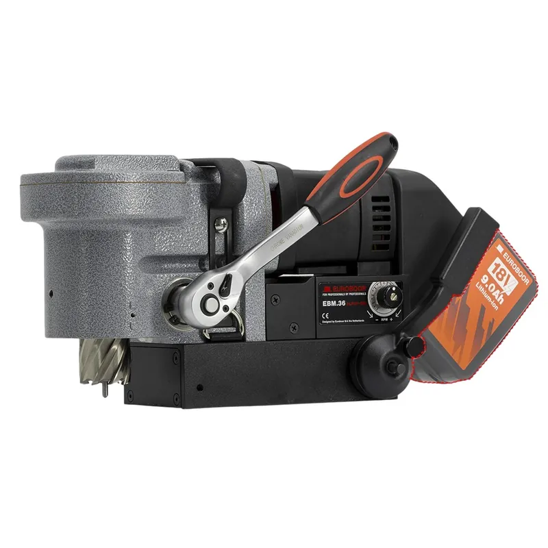 Euroboor 11036800130004 EBM.36+LP/P-18V Carotteuse magnétique Accu Ø36 mm 18 V hors batterie et chargeur en boîte