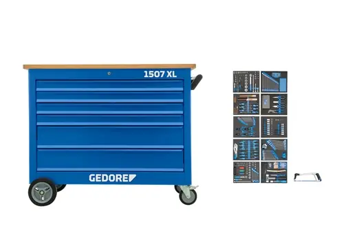 Gedore 3100065 1507 XLTS-308 Établi mobile 6 tiroirs 308 pièces