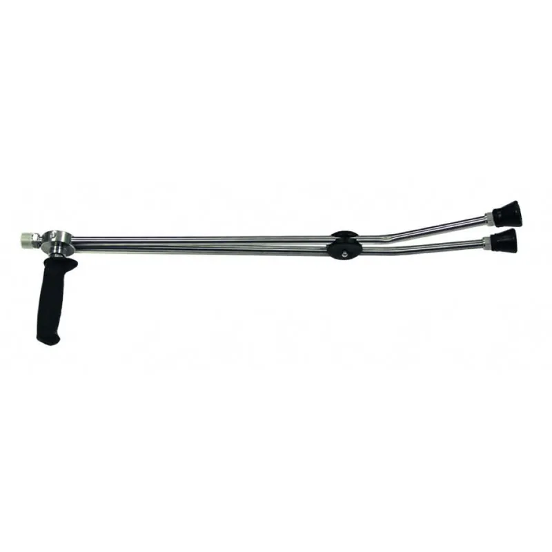 Kränzle Accessoires 12131.1 Lance double 660 mm avec poignée rotative acier inoxydable M22 profond