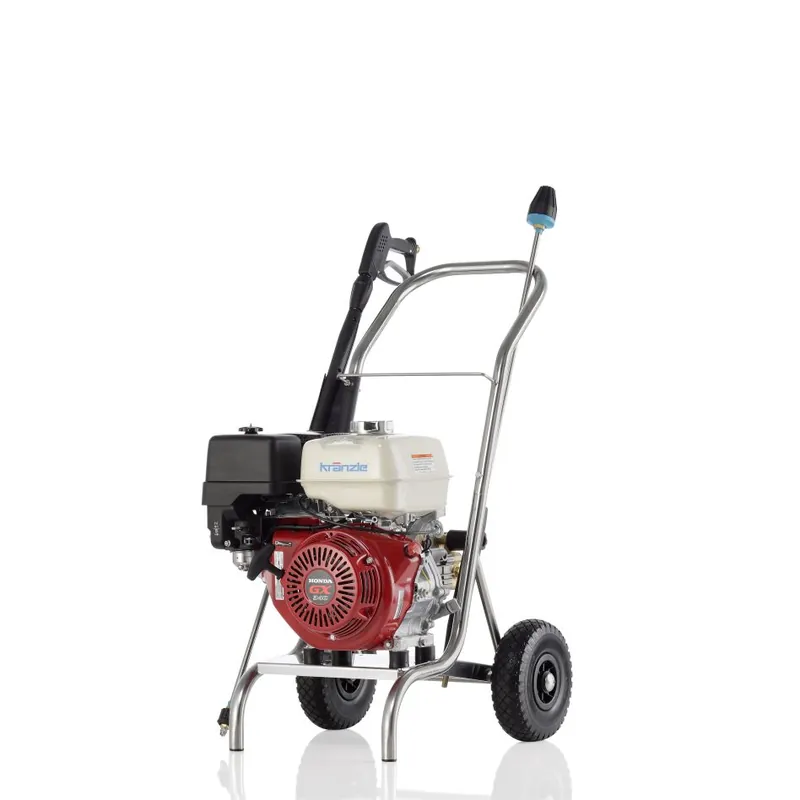 Kränzle 61804.5 Profi-jet B 16/220 Nettoyeur haute pression à eau froide chariot en acier inoxydable avec régulateur de vitesse avec embout TK D12
