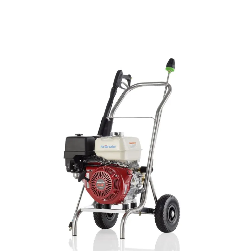 Kränzle 61808.5 Profi-jet B 16/250 Nettoyeur haute pression eau froide chariot inox + variateur de vitesse + raccord TK D12