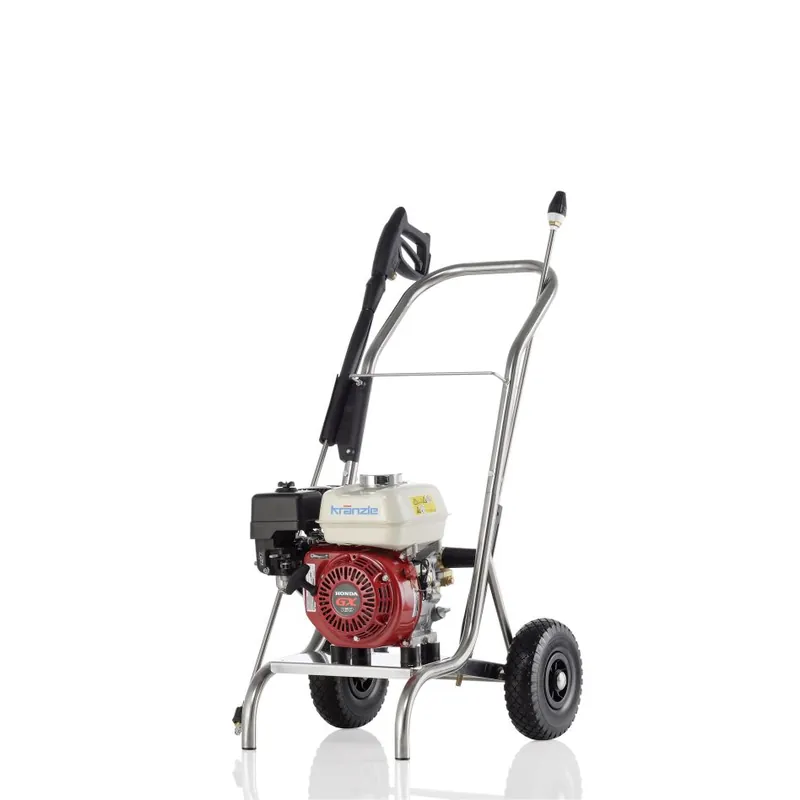 Kränzle 61802.3 Profi-jet B 10/200 Nettoyeur haute pression à eau froide chariot en acier inoxydable avec embout SK D12