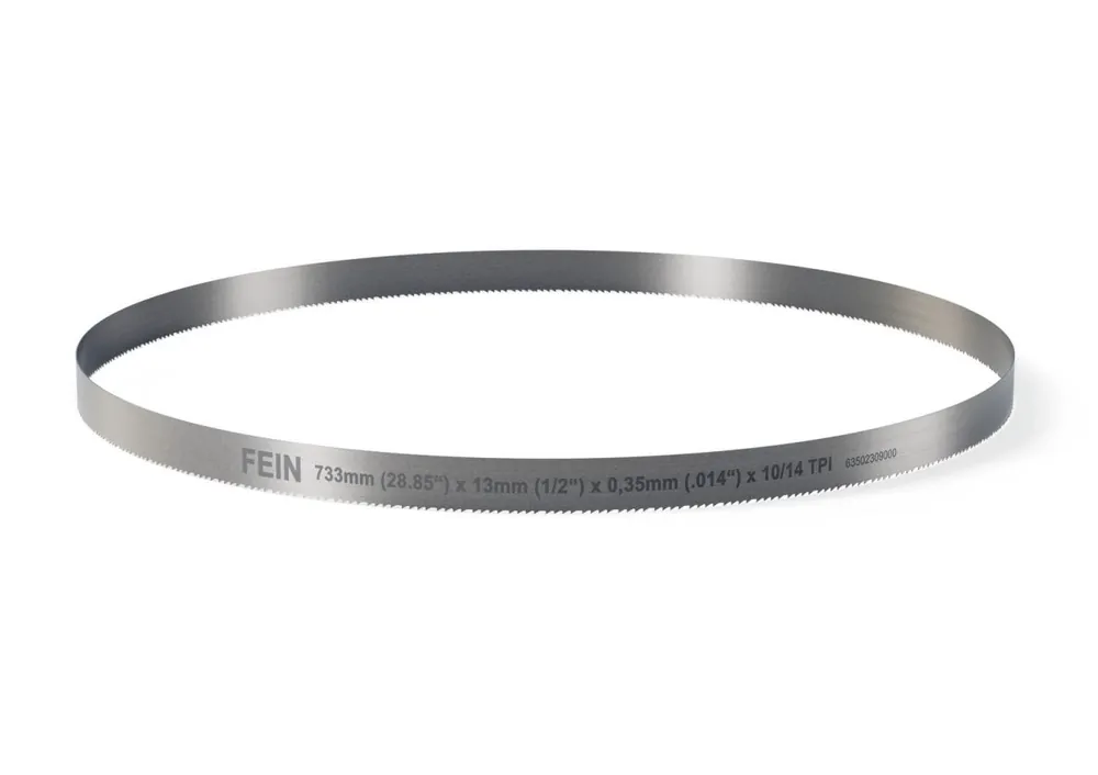 Fein Accessoires 63502309000 Lame de scie à ruban pour métal et plastique BIM 733 T10 MS
