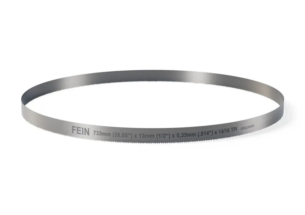 Fein Accessoires 63502308000 Lame de scie à ruban pour métal et plastique BIM 733 T14 MS