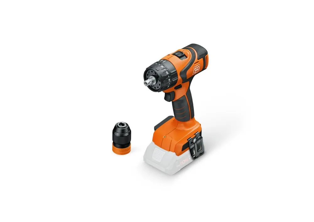 Fein 71040761000 Perceuse sans fil ASB 18 Q AS à 2 vitesses avec batterie et chargeur dans une mallette L-BOXX