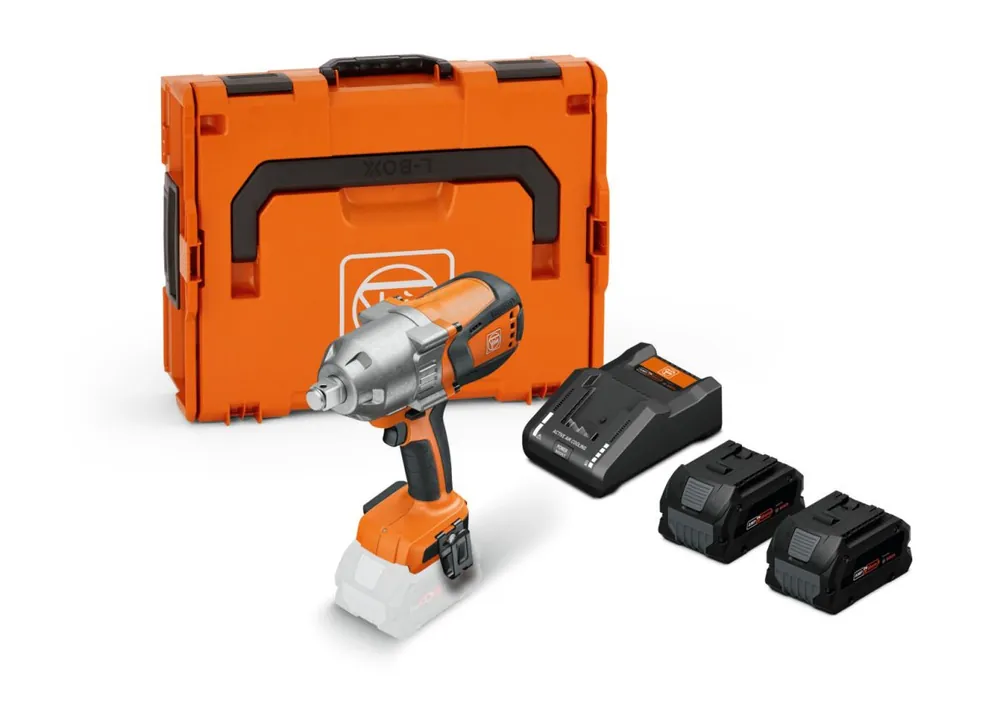 Fein 71151263000 Clé à chocs ASCD 18-1000 W34 AS Accu 2x batteries 8.0Ah et chargeur en mallette L-BOXX