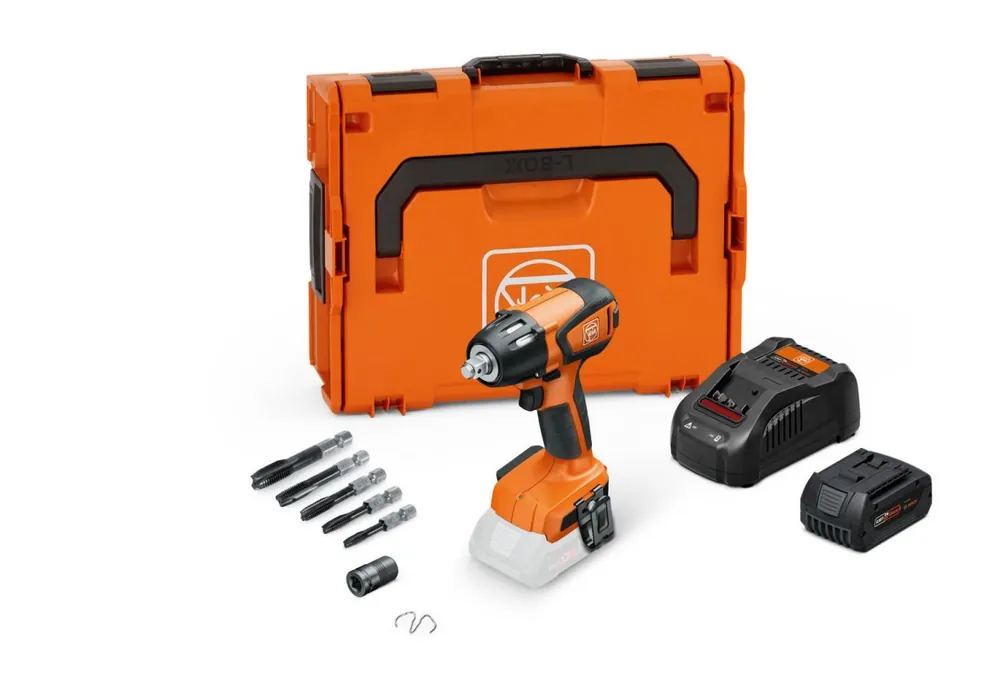 Fein 71151064000 ASCD 18-300 W2 AS Visseuse à choc sans fil IMPACT TAPING TOP SET 1 1x 18V 5.0Ah batterie et chargeur dans valise L-BOXX