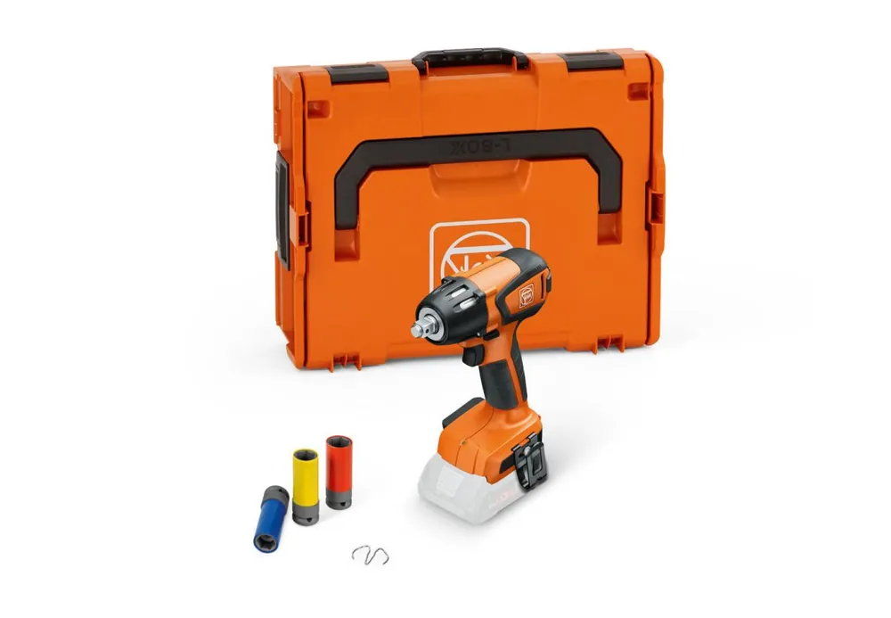 Fein 71151063000 ASCD 18-300 W2 AS visseuse à chocs sans fil ENSEMBLE PRET A L‘EMPLOI hors batterie et chargeur en mallette L-BOXX