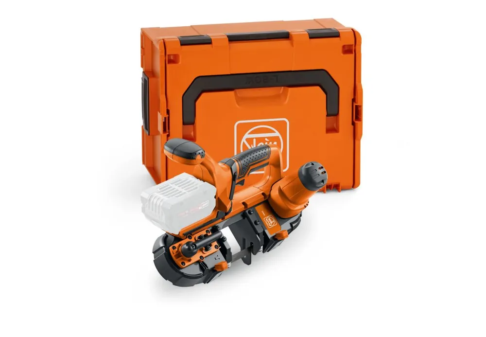 Fein 71350161000 Scie à ruban sans fil ABAS 18-63 AS sans batterie ni chargeur dans une mallette L-BOXX