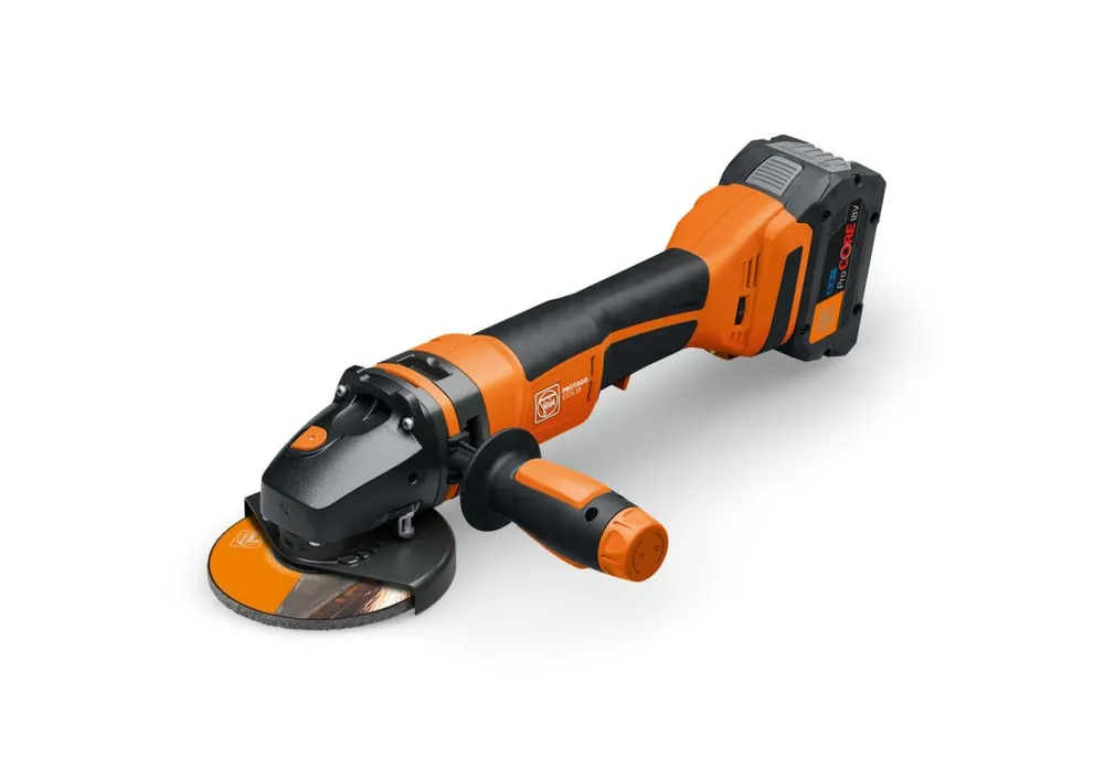 Fein 71221962000 CCG 18-115-12 PD-SEC AS Set Meuleuse d‘angle ProCore Accu PROTAGO Ø 115 mm 2x 18V 8.0Ah batteries et chargeur dans valise L-BOXX