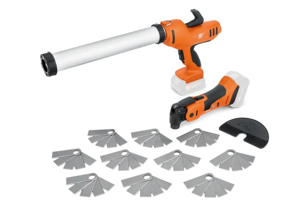 Fein 71902260000 Offre combinée rénovation conjointe set 2 machines AKP 18-600 AS + AMM 700 1.7 Q AS excl. batterie et chargeur