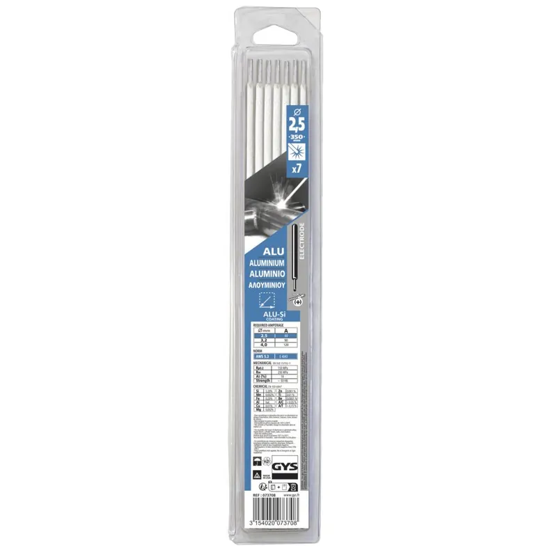Gys 5192073708 Electrodes aluminium Ø2.5 x 350 mm (7 pièces)