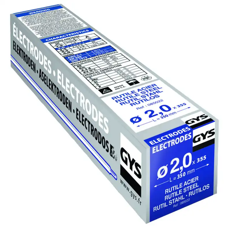 Gys 5193085022 Electrodes acier Ø2.0 x 350 mm 355 pièces