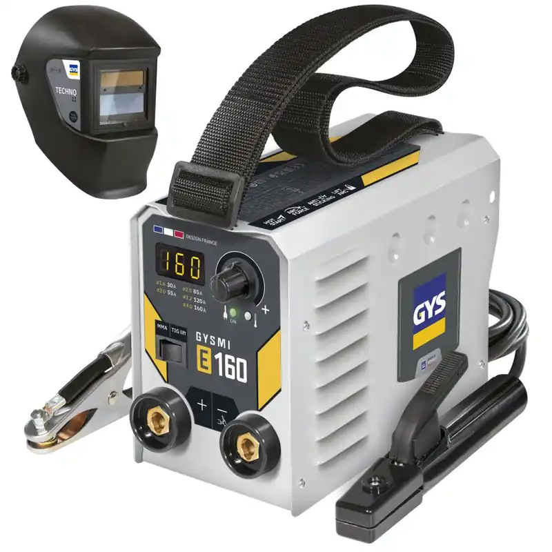 Gys 5192083783 GYSMI E160 Onduleur de soudage + casque de soudage LCD Techno 11 True Colour