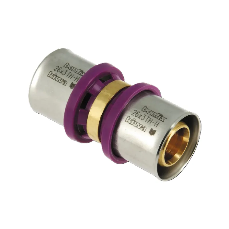 Bonfix 2000135 Raccord droit Alu-press 26 x 26 mm
