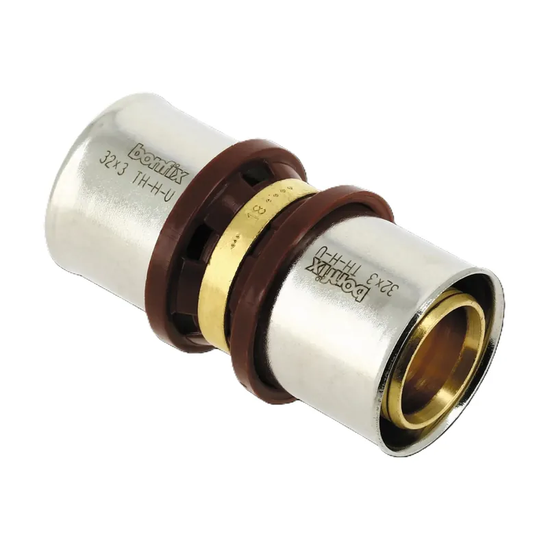 Bonfix 2000140 Raccord droit Alu-press 32 x 32 mm