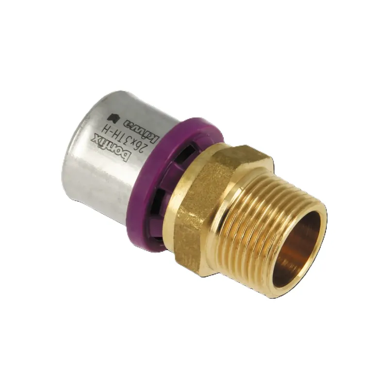 Bonfix 2000255 Embout Alu-press filetage extérieur 3/4" x 26 mm