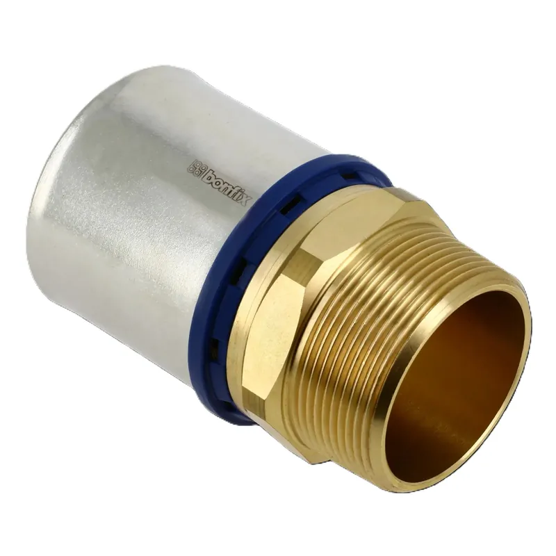 Bonfix 2000275 Embout Alu-press filetage mâle 1.1/4" x 40 mm