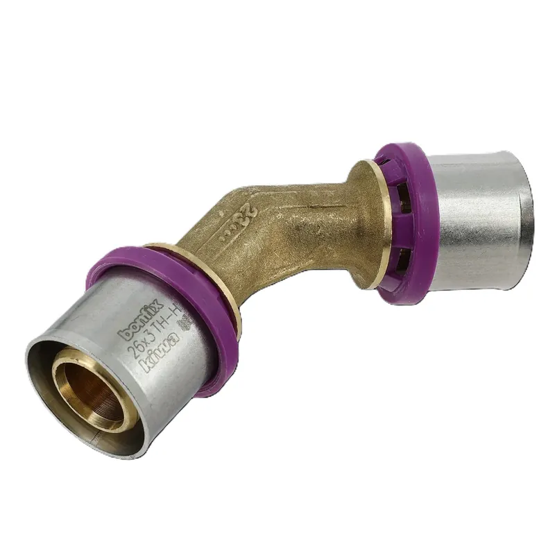 Bonfix 2004720 Raccord de genou Alu-press 45° 26 x 26 mm