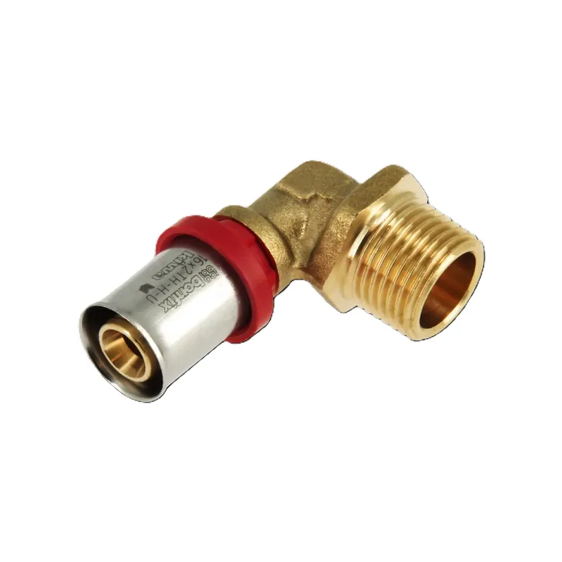 Bonfix 2001020 Raccord à genou alu-press filetage mâle 3/4" x 16 mm