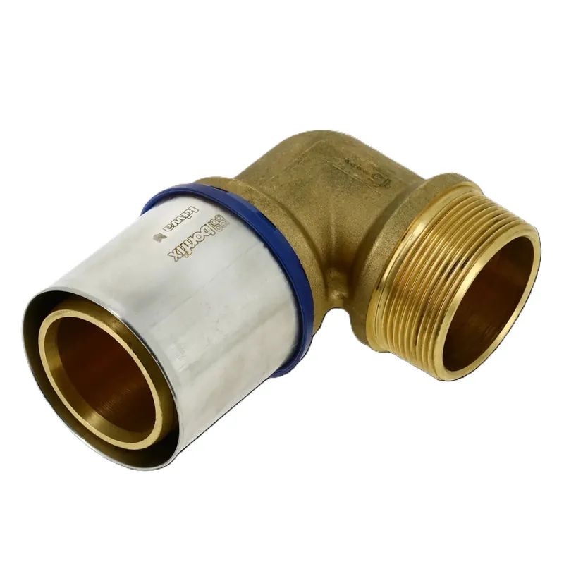 Bonfix 2001055 Raccord à genoux Alu-press filetage mâle 2" x 63 mm