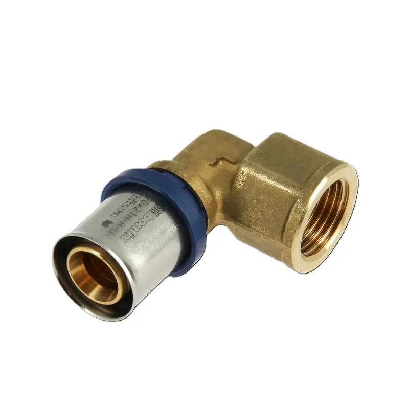 Bonfix 2001115 Raccord à genouillère Alu-press filetage femelle 1/2" x 20 mm
