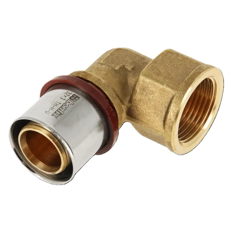 Bonfix 2001160 Raccord à genou alu-press filetage femelle 1" x 32 mm
