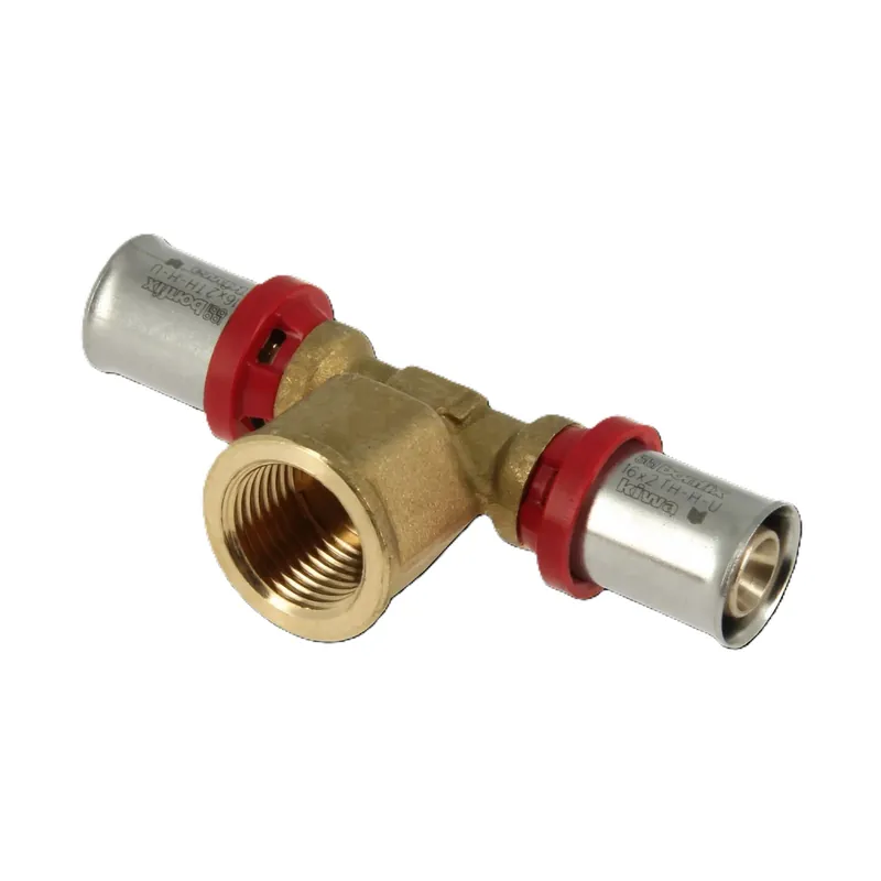 Bonfix 2000705 Té alu-press 16 x 1/2" x 16 mm