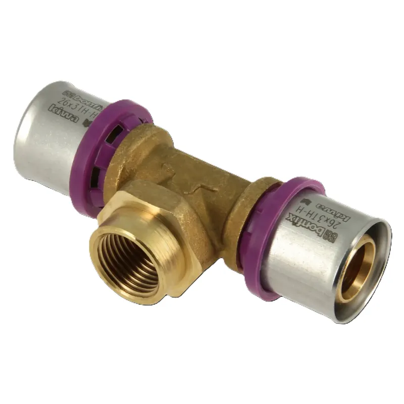 Bonfix 2000755 Pièce en T Alu-press 26 x 1" x 26 mm