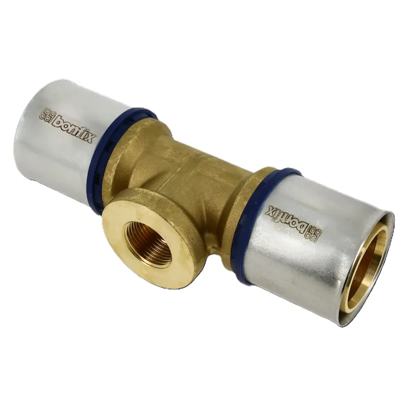 Bonfix 2000775 Pièce en T Alu-press 50 x 1.1/2" x 50 mm
