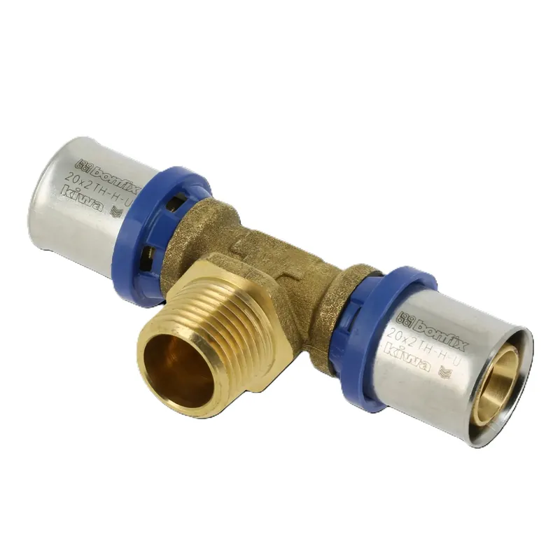 Bonfix 2000625 Té alu-press 20 x 3/4" x 20 mm