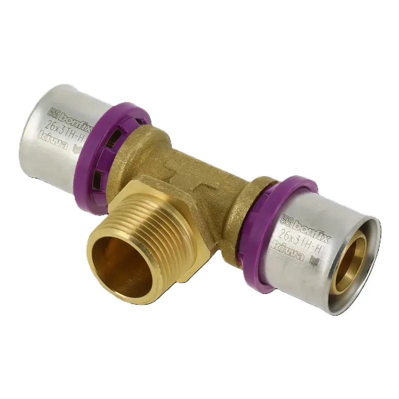 Bonfix 2000640 Té alu-press 26 x 3/4" x 26 mm