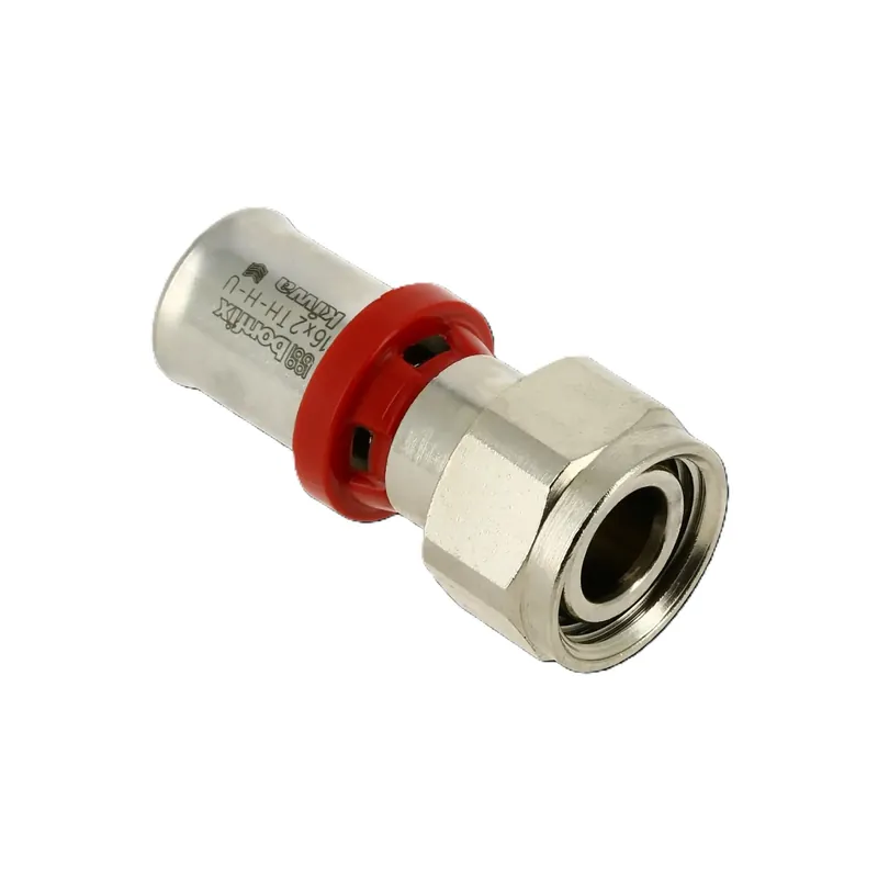 Bonfix 2002305 Raccord Alu-press 2 pièces avec eurocône libre 1/2 "x 16 mm