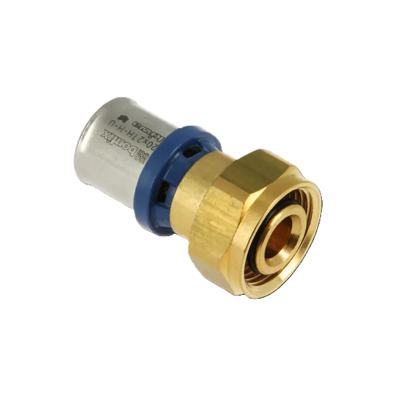 Bonfix 2002210 Raccord Alu-press en 2 parties avec eurocône 1/2 "x 20 mm