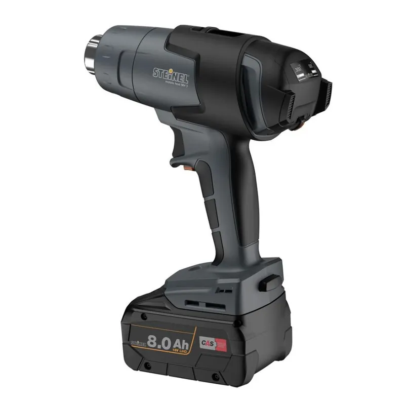 Steinel 066604 MobileHeat 3 Pistolet à air chaud sans fil 1x 18V 8.0Ah batterie et chargeur en mallette
