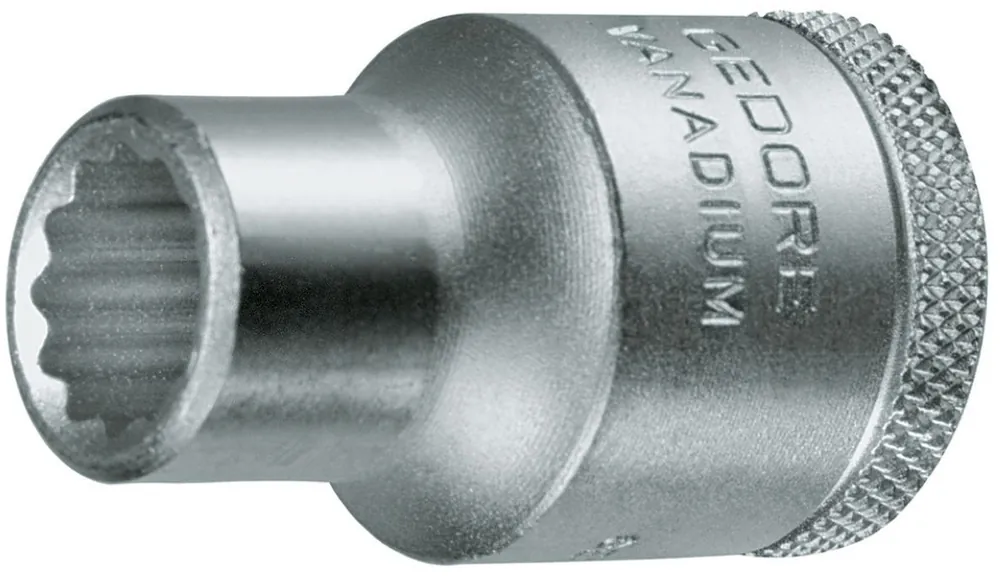 Gedore 6138940 D 19 Clé à douille 5/16W 1/2" 12 pans 5/16 W