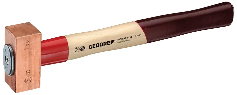 Gedore 8672760 622 H-1500 ROTBAND-PLUS Marteau en cuivre 1500 g