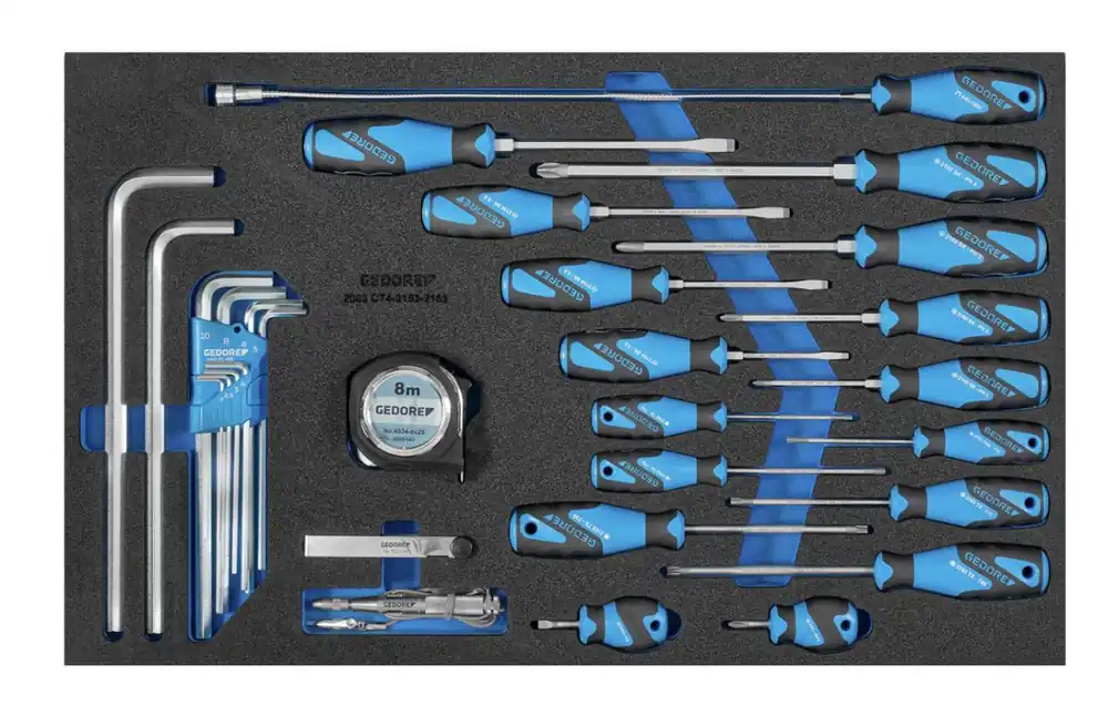 Gedore 3011615 2005 CT4-2153-63 Jeu d‘outils dans le module 4/4 CT