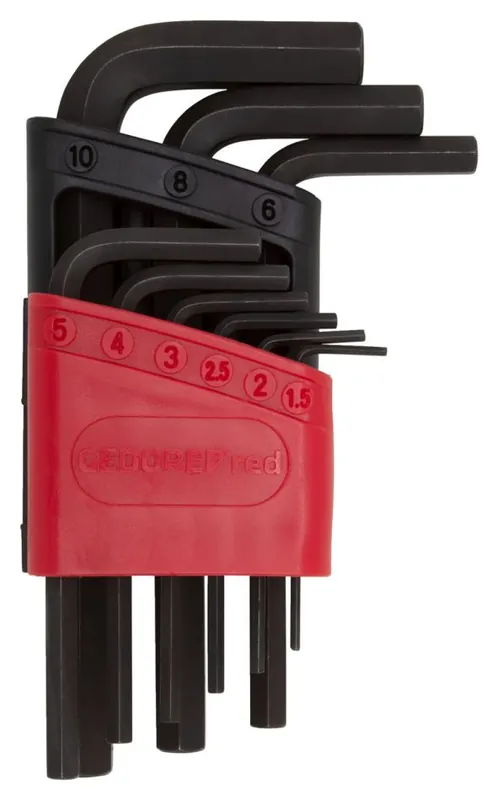 Gedore RED 3301331 R36605009 Jeu de clés d‘angle 6-kt 15-10 mm 9 pièces