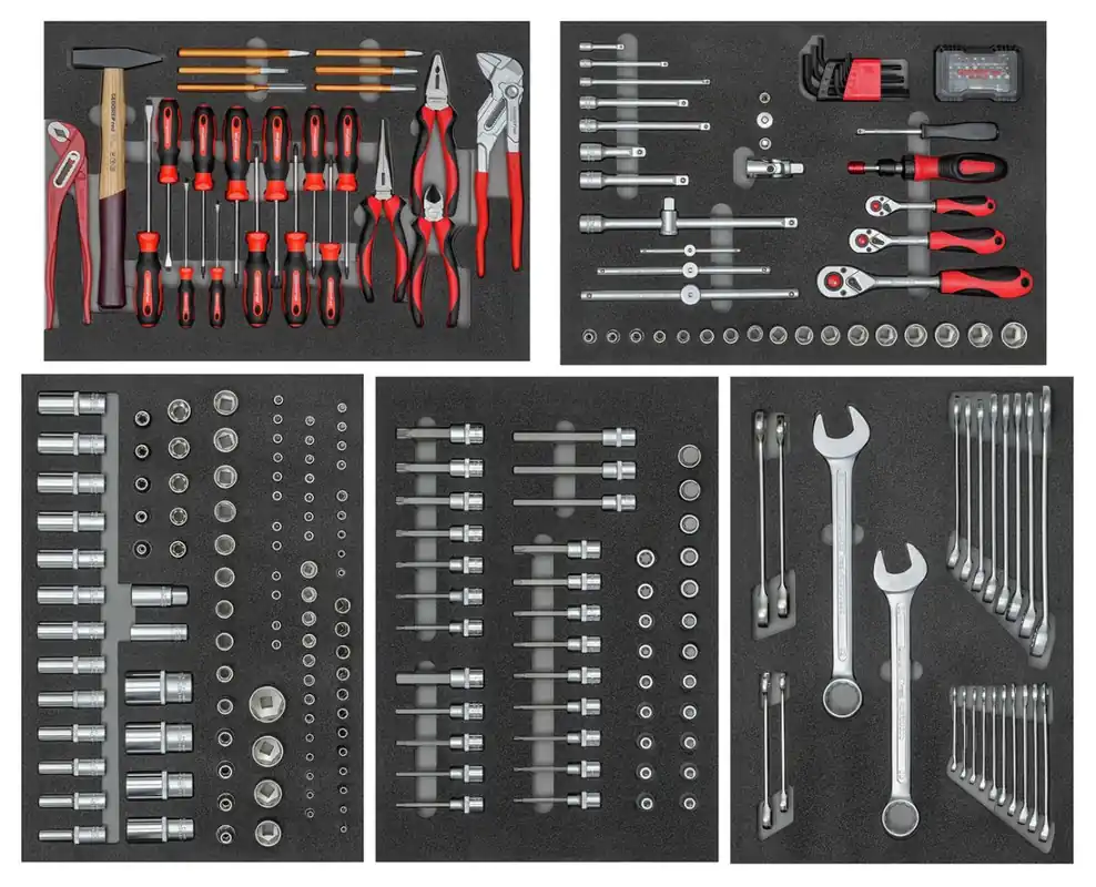 Gedore RED 3301691 R22350012 Jeu d‘outils en 5 modules CT 273 pièces