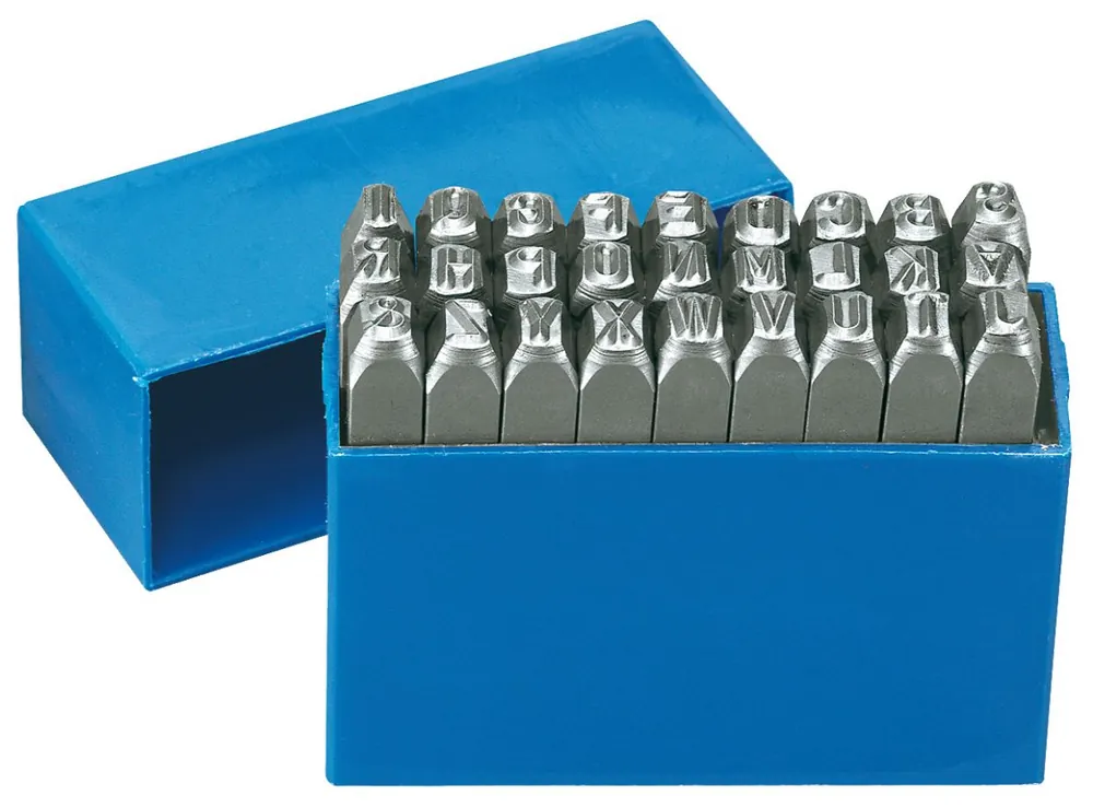 Gedore 8605220 2201-6 Jeu de lettres d‘impact 27 pièces
