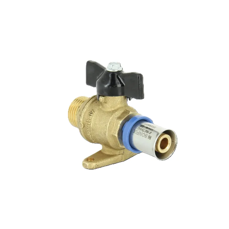 Bonfix 2002610 Robinet à boisseau sphérique Alu-press 1/2" filetage extérieur x 20 mm